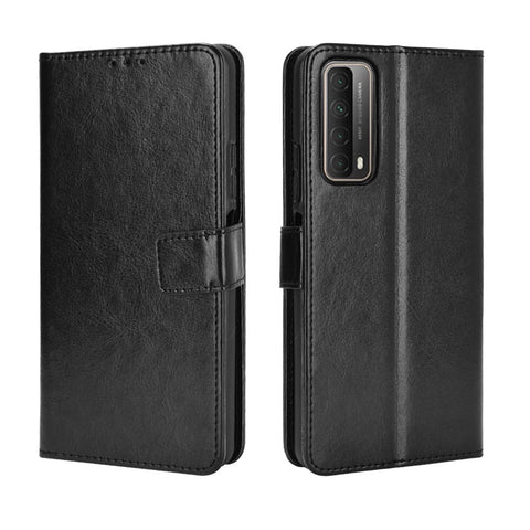 Crazy Horse Wallet Leather Case for Huawei P smart 2021/Y7a Shell