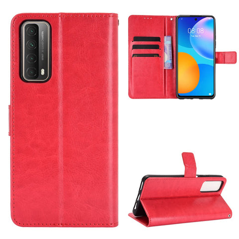 Crazy Horse Wallet Leather Case for Huawei P smart 2021/Y7a Shell