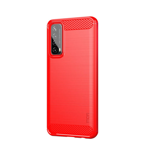 MOFI Carbon Fiber Brushed TPU Cover for Huawei P smart 2021/Y7a