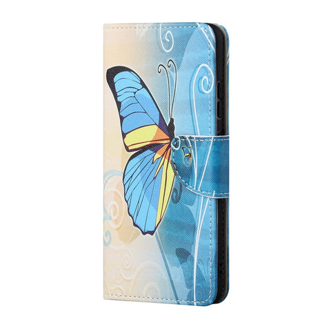 Pattern Printing Cross Texture Leather Wallet Stand Case for Huawei P smart 2021/Y7a