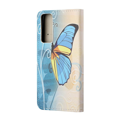 Pattern Printing Cross Texture Leather Wallet Stand Case for Huawei P smart 2021/Y7a