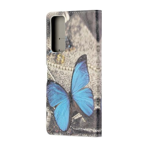 Pattern Printing Leather Wallet Stand Case for Huawei P smart 2021/Y7a