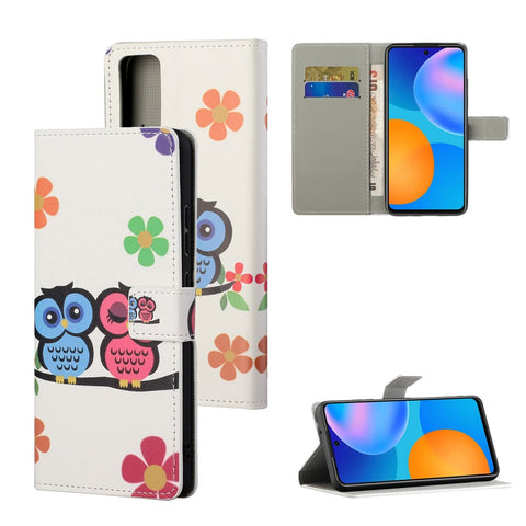 Pattern Printing Leather Wallet Stand Case for Huawei P smart 2021/Y7a
