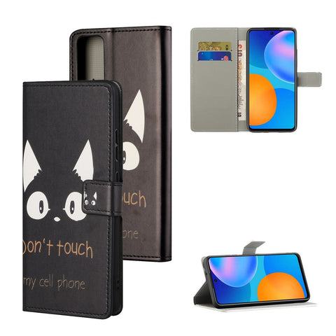 Pattern Printing Leather Wallet Stand Case for Huawei P smart 2021/Y7a