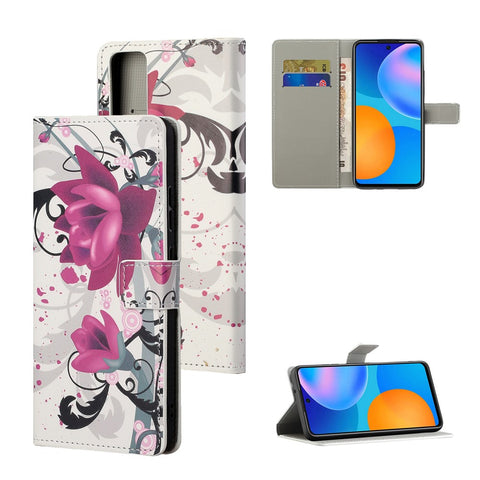 Pattern Printing Leather Wallet Stand Case for Huawei P smart 2021/Y7a