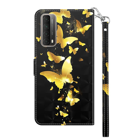 Light Spot Decor Pattern Printing Wallet PU Leather Phone Case for Huawei P smart 2021/Huawei Y7a