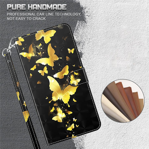 Light Spot Decor Pattern Printing Wallet PU Leather Phone Case for Huawei P smart 2021/Huawei Y7a