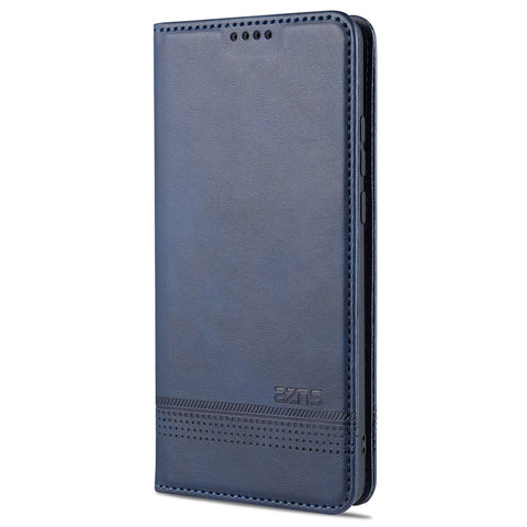 AZNS Magnetic Absorbed Leather Card Holder for Huawei Mate 40 Pro Mobile Phone Cover
