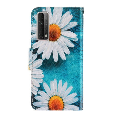 Pattern Printing Case for Huawei P smart 2021/Y7a PU Leather Wallet Shell with Stand
