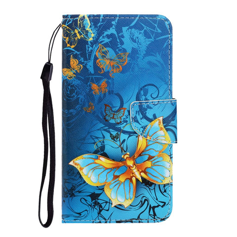 Pattern Printing Case for Huawei P smart 2021/Y7a PU Leather Wallet Shell with Stand