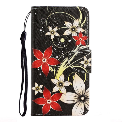 Pattern Printing Case for Huawei P smart 2021/Y7a PU Leather Wallet Shell with Stand