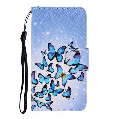 Pattern Printing Case for Huawei P smart 2021/Y7a PU Leather Wallet Shell with Stand