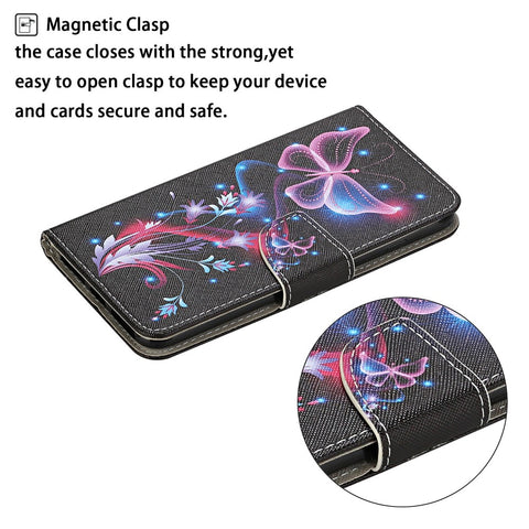 Pattern Printing PU Leather Case for Huawei P smart 2021/Y7a Wallet Stand Shell