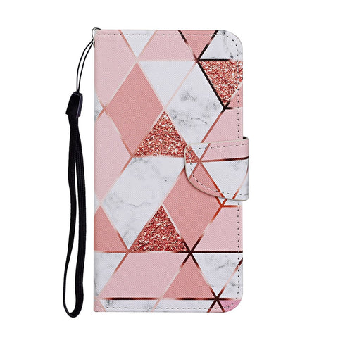 Pattern Printing PU Leather Case for Huawei P smart 2021/Y7a Wallet Stand Shell