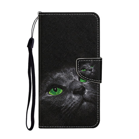 Pattern Printing PU Leather Case for Huawei P smart 2021/Y7a Wallet Stand Shell