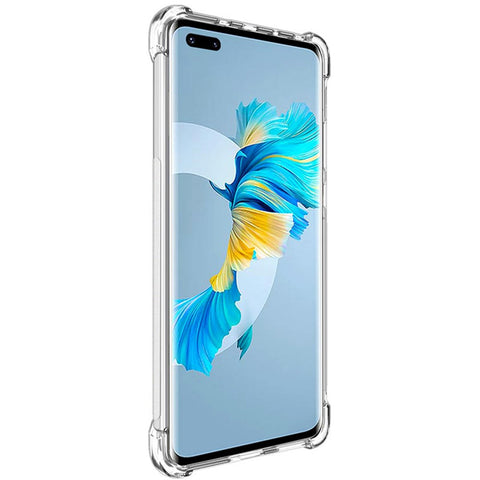 IMAK Transparent Full Coverage Anti-drop TPU Case + Screen Protector Film for Huawei Mate 40 Pro
