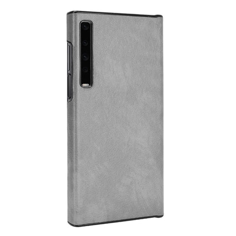 Litchi Texture PU Leather Coated PC Phone Case for Huawei Mate X / Mate Xs