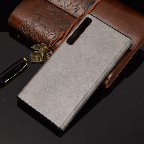Litchi Texture PU Leather Coated PC Phone Case for Huawei Mate X / Mate Xs