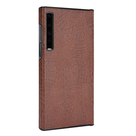 Crocodile Leather Coated  PC Phone Case Cover for Huawei Mate X/XS