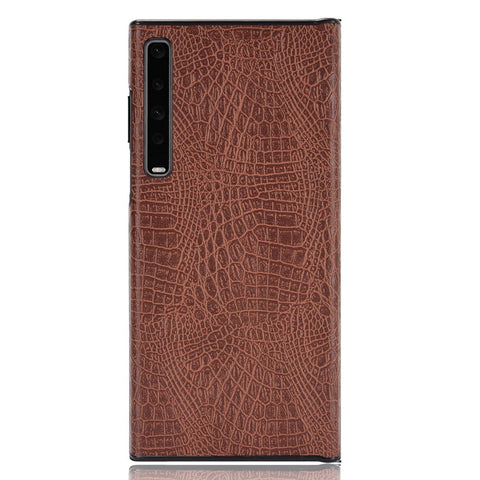 Crocodile Leather Coated  PC Phone Case Cover for Huawei Mate X/XS