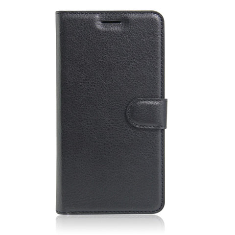 Litchi Texture Stand Leather Case for Huawei Honor 8 with Folio Flip Wallet Design Phone Cover