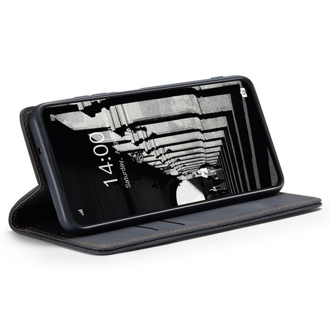 CASEME 013 Series Auto-absorbed Leather Wallet Case for Huawei P Smart 2021 / Y7a