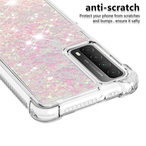 TPU Dynamic Quicksand Phone Protective Cover for Huawei P smart 2021/Y7a