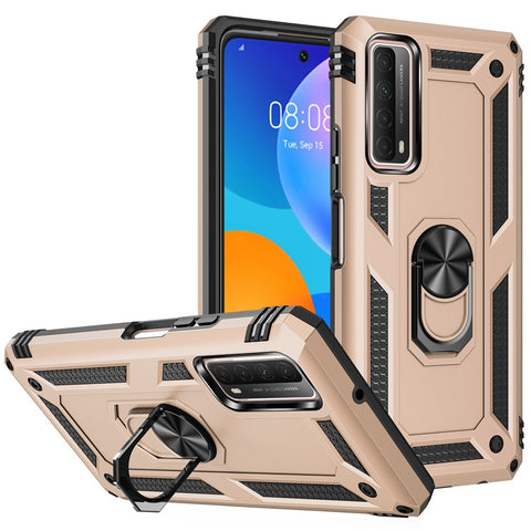 Armor Anti-fall Hybrid PC TPU Shell for Huawei P smart 2021/Y7a Kickstand Cover