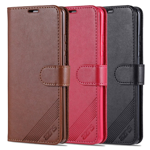 AZNS Wallet Stand Leather Protective Case for Huawei Mate 40 Pro