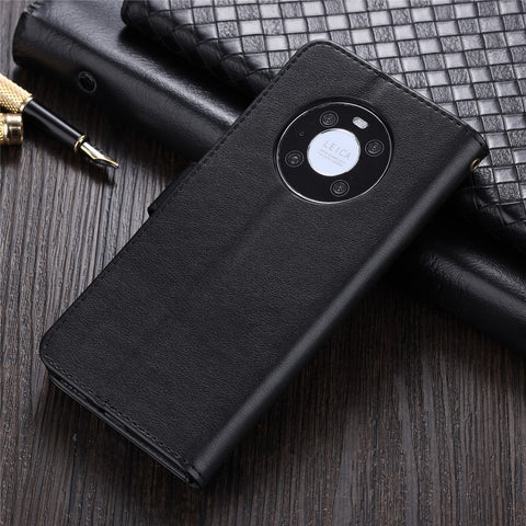 AZNS Wallet Stand Leather Protective Case for Huawei Mate 40 Pro