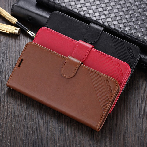 AZNS Wallet Stand Leather Protective Case for Huawei Mate 40 Pro