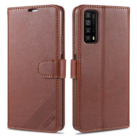 AZNS Wallet Stand Leather Protective Case for Huawei P smart 2021 / Huawei Y7a