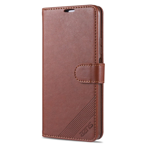 AZNS Wallet Stand Leather Protective Case for Huawei P smart 2021 / Huawei Y7a