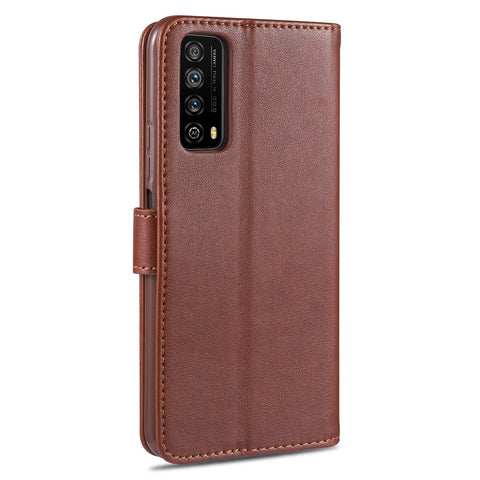 AZNS Wallet Stand Leather Protective Case for Huawei P smart 2021 / Huawei Y7a