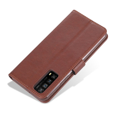 AZNS Wallet Stand Leather Protective Case for Huawei P smart 2021 / Huawei Y7a