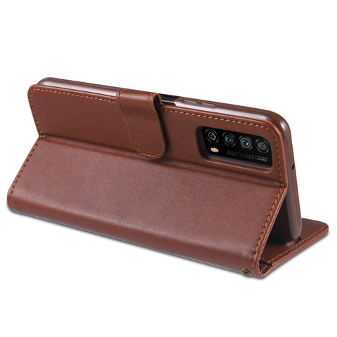 AZNS Wallet Stand Leather Protective Case for Huawei P smart 2021 / Huawei Y7a