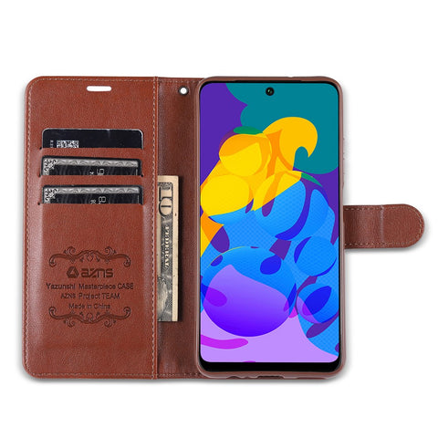 AZNS Wallet Stand Leather Protective Case for Huawei P smart 2021 / Huawei Y7a