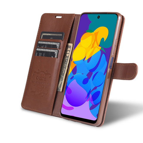 AZNS Wallet Stand Leather Protective Case for Huawei P smart 2021 / Huawei Y7a