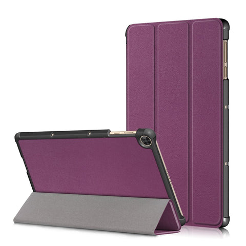 Tri-fold Flexible-Angle Stand Wake/Sleep Leather Smart Case for Huawei MatePad T 10S/T 10 /Enjoy Tablet 2