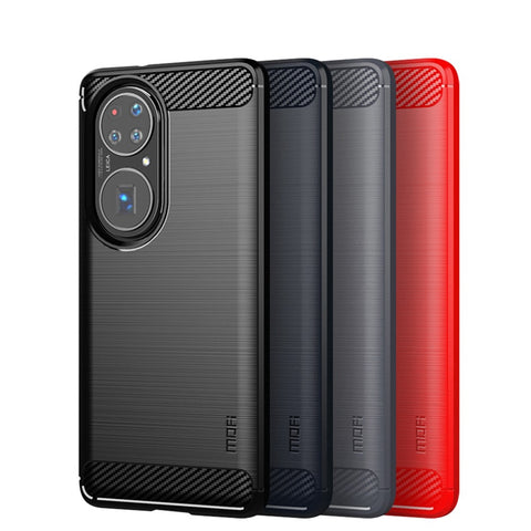 MOFI Brushed Design Carbon Fiber Soft TPU Cover for Huawei P50 Pro