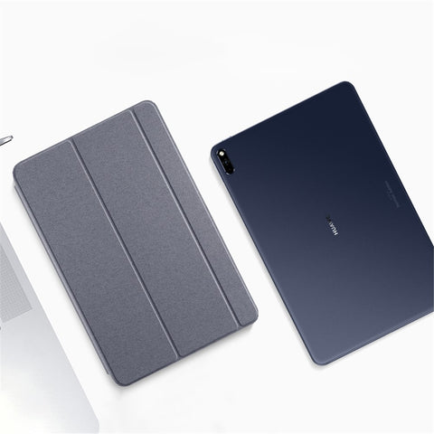 Auto-Absorbed Tri-fold Stand TPU Leather Tablet Smart Cover Case Shell for Huawei MatePad Pro 10.8 (2021)
