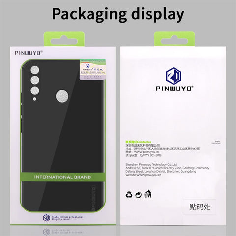 PINWUYO Soft Silicone Precise Cut-Out Cell Phone Hybrid Case Cover for P30 Lite / P30 Lite New Edition / nova 4e