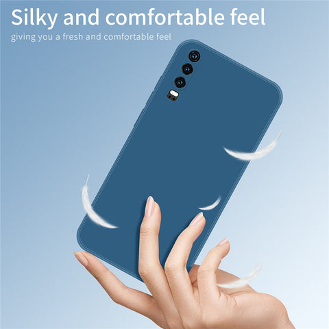 PINWUYO Precise Cut-Out Soft Silicone Cell Phone Case Cover Protector for Huawei P30
