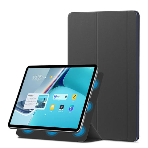 Magnetic Auto-absorbed Tri-fold Stand Leather Tablet Cover Case for Huawei Huawei MatePad 11 (2021)