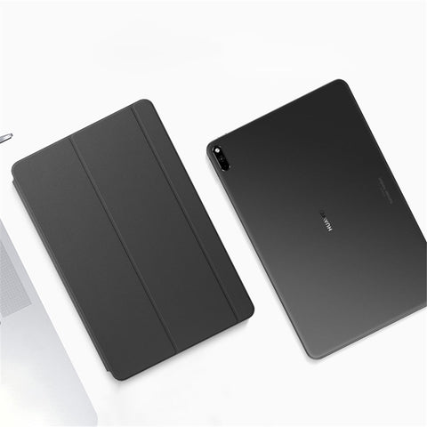 Magnetic Auto-absorbed Tri-fold Stand Leather Tablet Cover Case for Huawei Huawei MatePad 11 (2021)