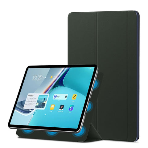 Magnetic Auto-absorbed Tri-fold Stand Leather Tablet Cover Case for Huawei Huawei MatePad 11 (2021)