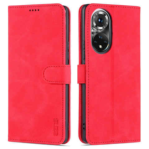 AZNS PU Leather Phone Shell Wallet Case with Stand for Honor 50 Pro / Huawei nova 9 Pro