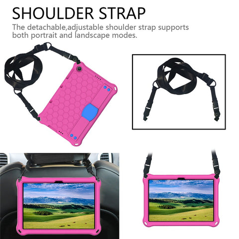 Kickstand Shoulder Strap EVA Case for Huawei Enjoy Tablet 2 10.1/MatePad T 10S 10.1 inch/T 10 9.7 inch/Honor Pad 6 10.1 Inch /X6 10.1 Inch