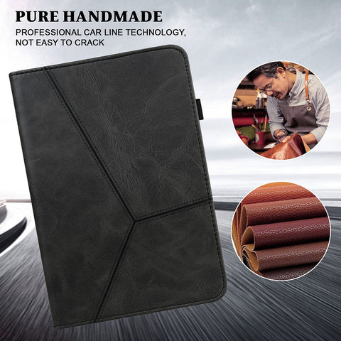 Solid Color Elastic Pen Strap Leather Tablet Cover with Stand Card Slots for Huawei MatePad 11 (2021)