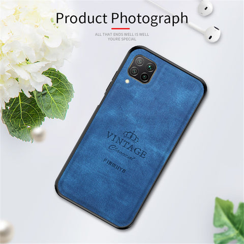 PINWUYO Soft PU Leather Coated TPU Bumper Hard PC Shockproof Phone Case for Huawei P40 lite 4G / nova 6 SE / Nova 7i